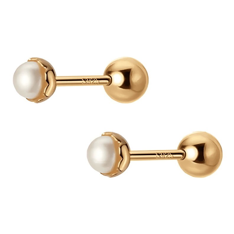 Aros 18 Kilates (18k) Para Bebe Atornillados #6