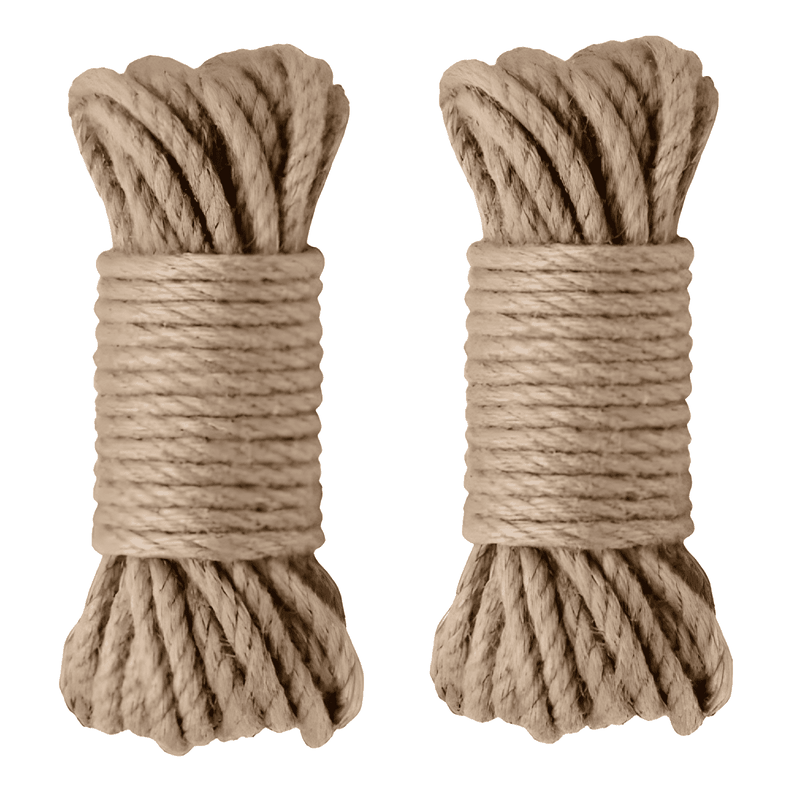 Pack x2 cuerda de cáñamo yute cordel sisal 20 m 8mm #1