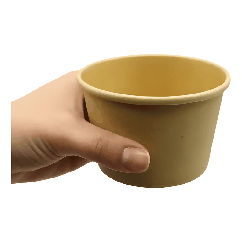Vaso polipapel kraft para helado y sopa 8 oz 25u