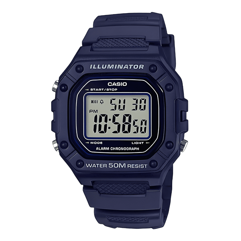 Reloj de pulsera casio youth w-218h-2a correa bisel Azul #4
