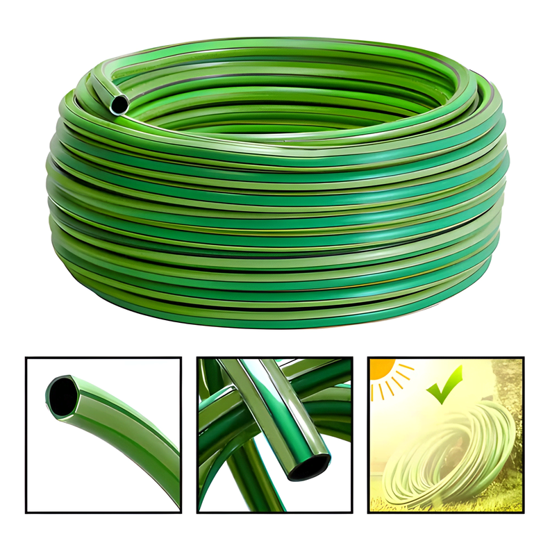 Manguera riego 50m 3/4 2.3mm reforzada proteccion UV Verde