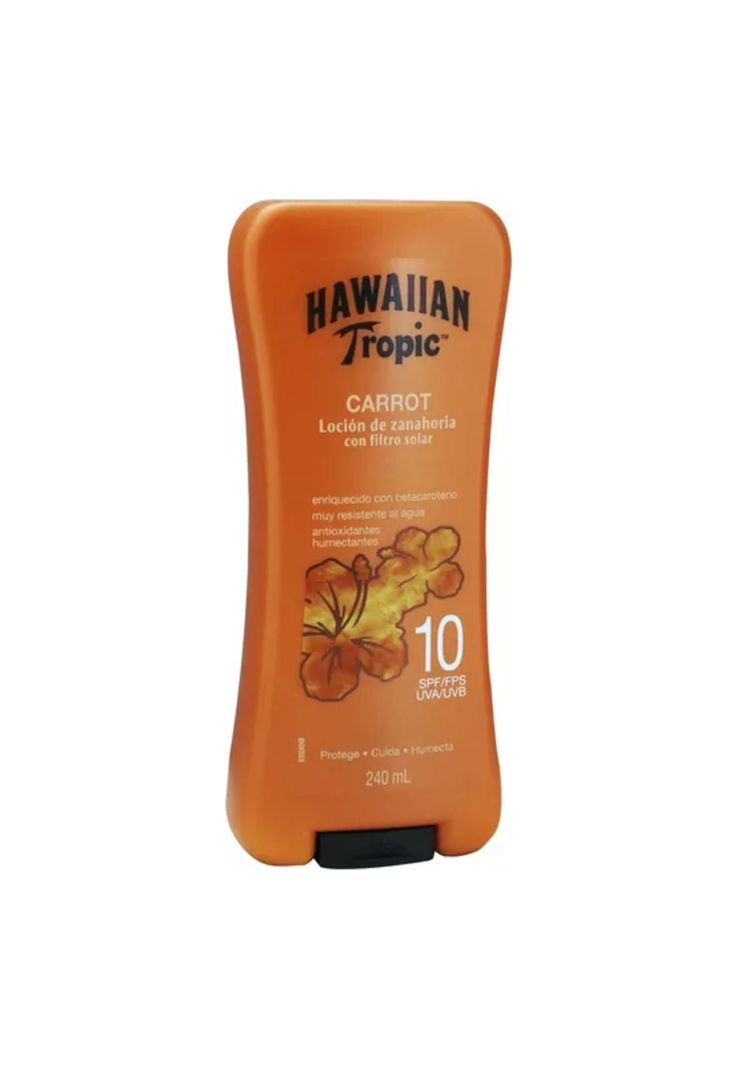 Hawaiian Tropic Loción Bronceadora de Zanahoria FPS 10 240mL