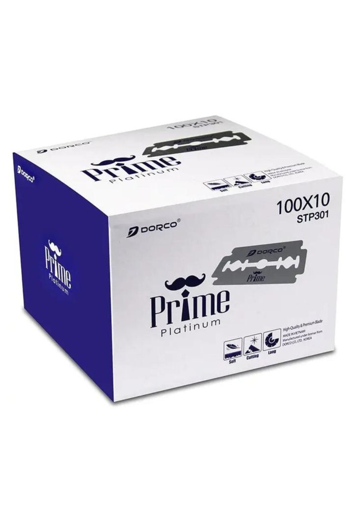 1000 Navajas Dorco Para Afeitar Doble Filo Prime Platinum-0