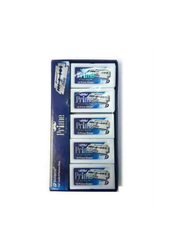 1000 Navajas Dorco Para Afeitar Doble Filo Prime Platinum-1