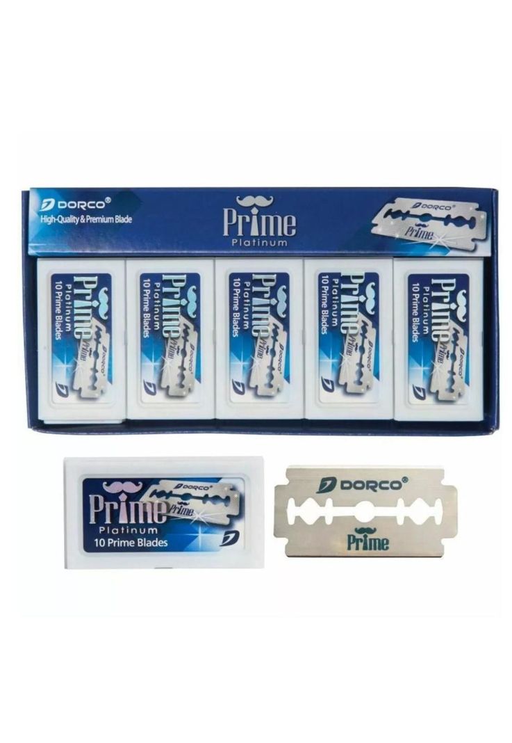 1000 Navajas Dorco Para Afeitar Doble Filo Prime Platinum-2