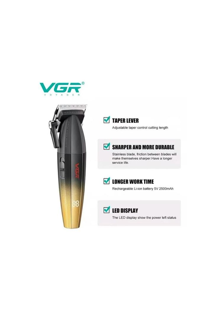 Máquina Cortapelo VGR003 Clipper Profesional Voyager 9000RPM-3