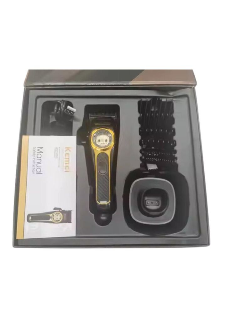 Máquina de Cortar Cabello Prof.con Motor Vector de 8,800 RPM Kemei-3
