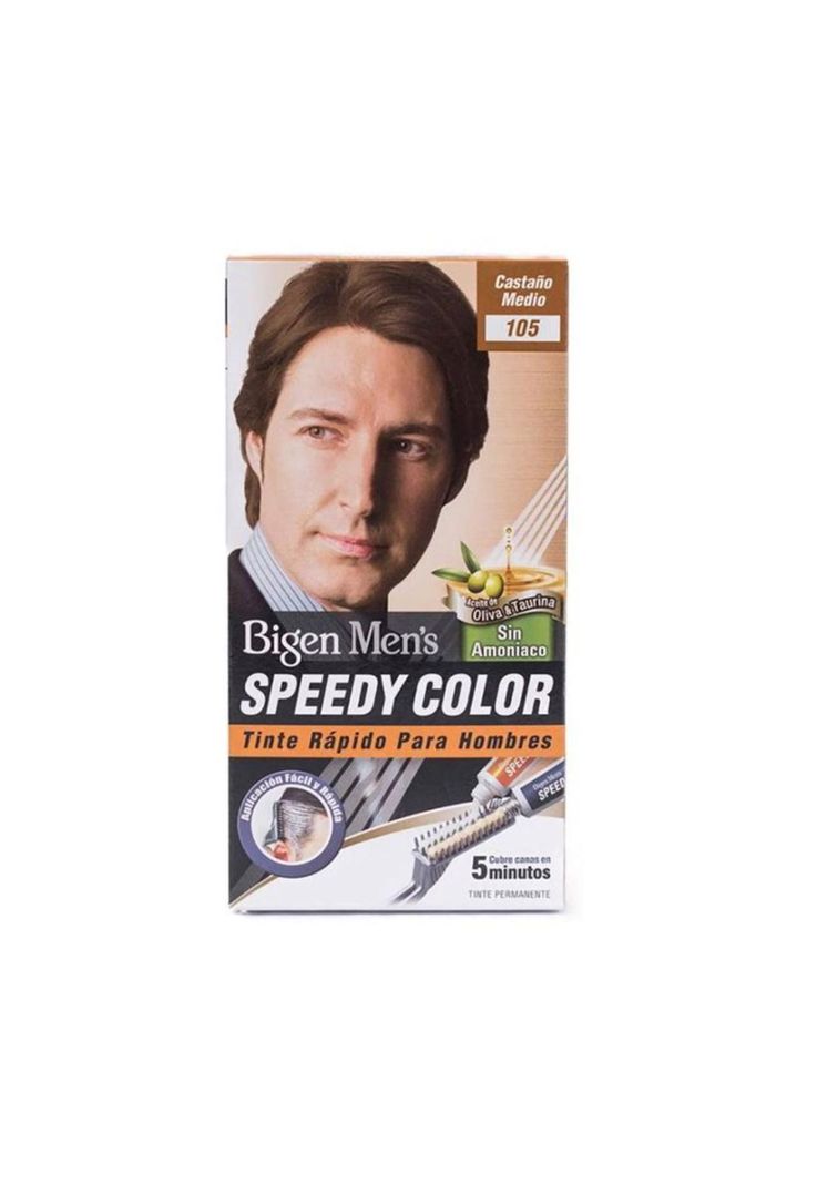 Tinte Rápido Para Hombre 105 Castaño Mediano Speedy Color-0