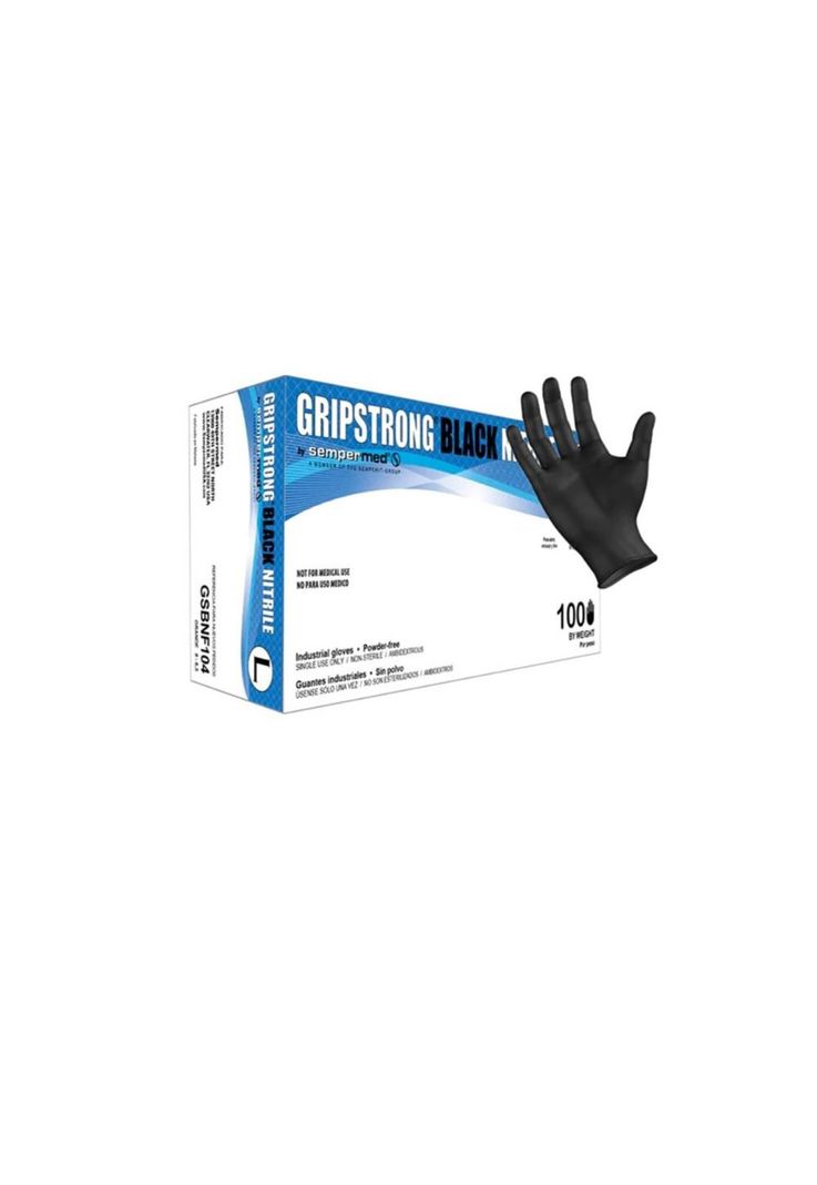 Guantes descartables antideslizantes GripStrong Reforzado-0