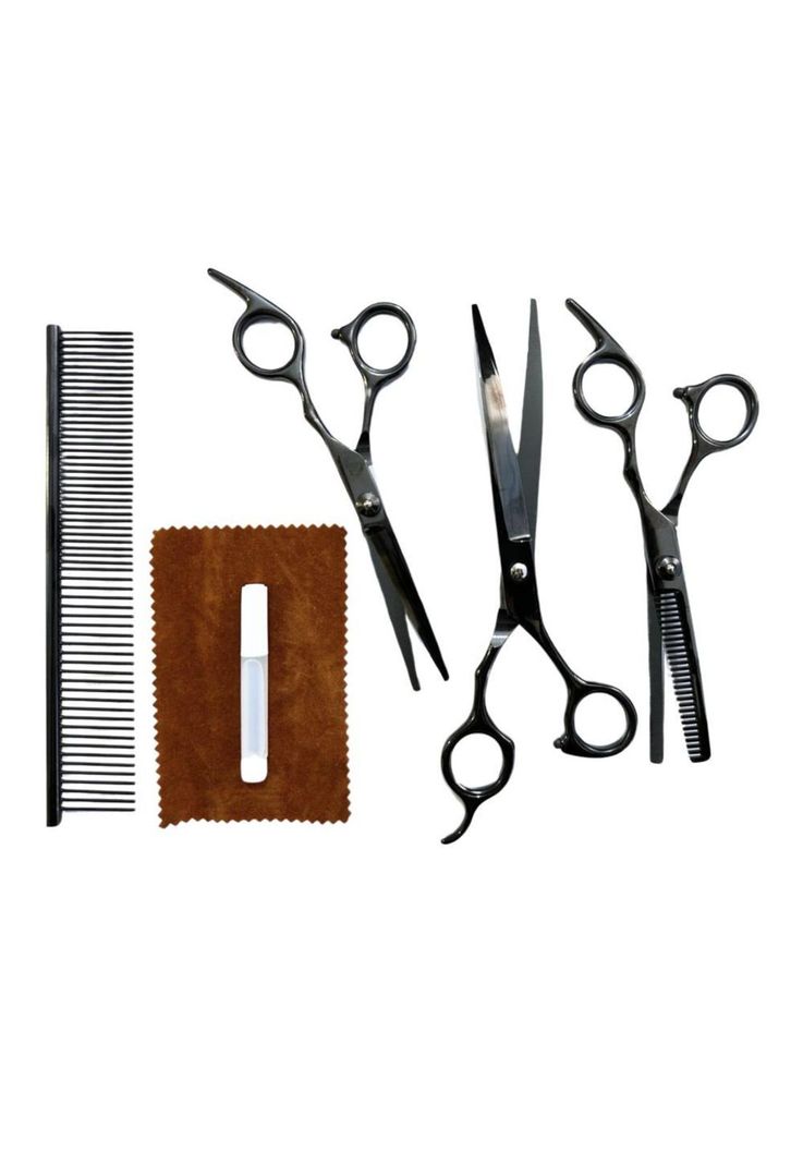 Set Tijeras Peluquería Canina Corta Pelo Perro Mascota-0