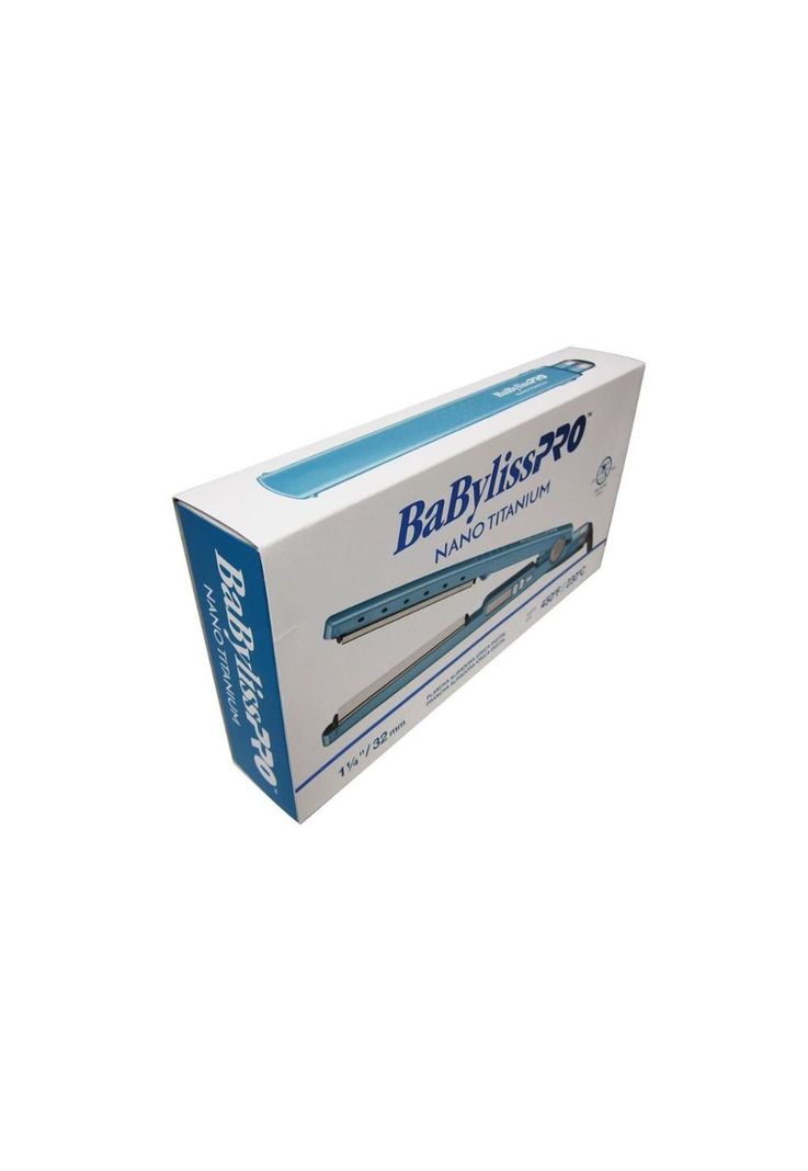 Plancha Babyliss PRO 1¼" 32MM Iónica Nano Titanium BNT4091-1