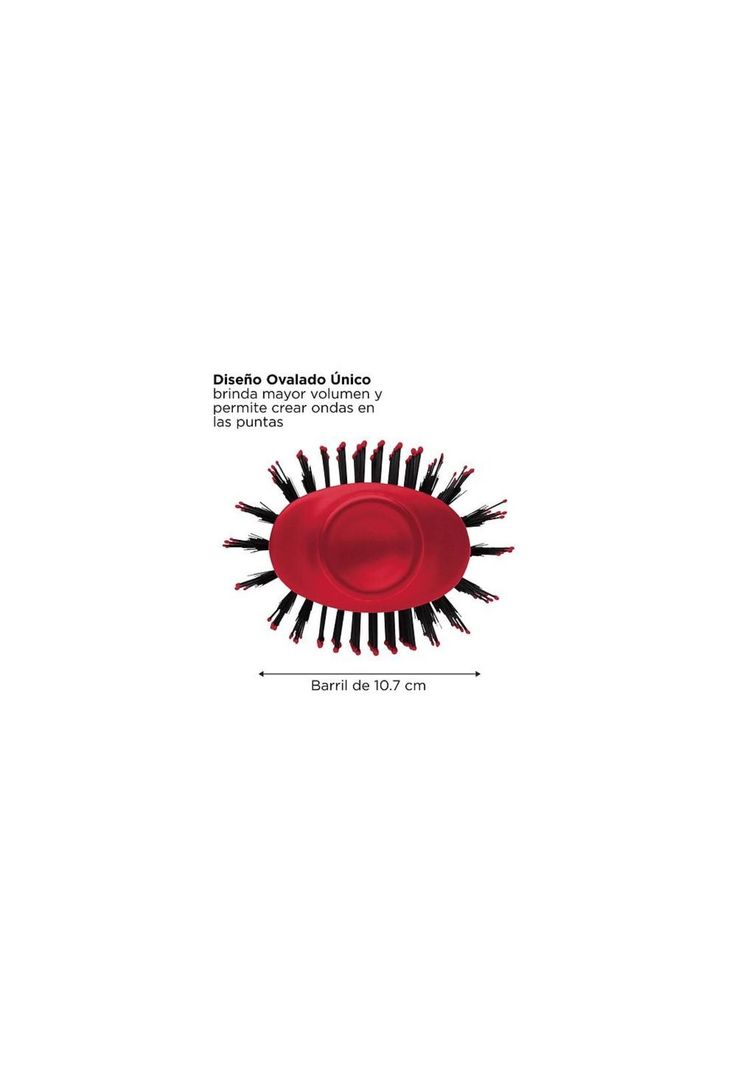Revlon Cepillo Secador De Pelo Voluminizador Anti Frizz Rojo-1