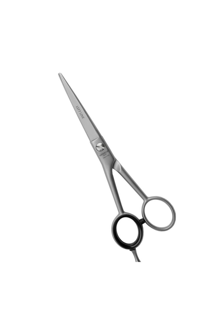 Tijera Henbor Italiana 730 Zurdo 5.5'' Microdentada Plata