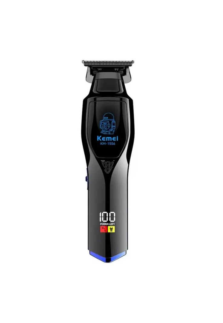 Maquina Patillera Trimmer Recargable Kemei KM-1556 Digital-0