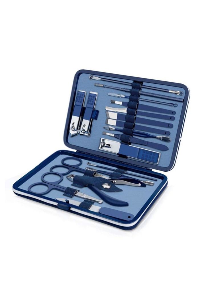 Set De Manicura Y Pedicura Profesional Set De 18 Piezas AZUL-0