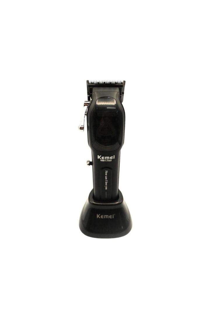 Maquina Cortadora De Pelo KM-1763 9000RPM Con Base De Carga-0