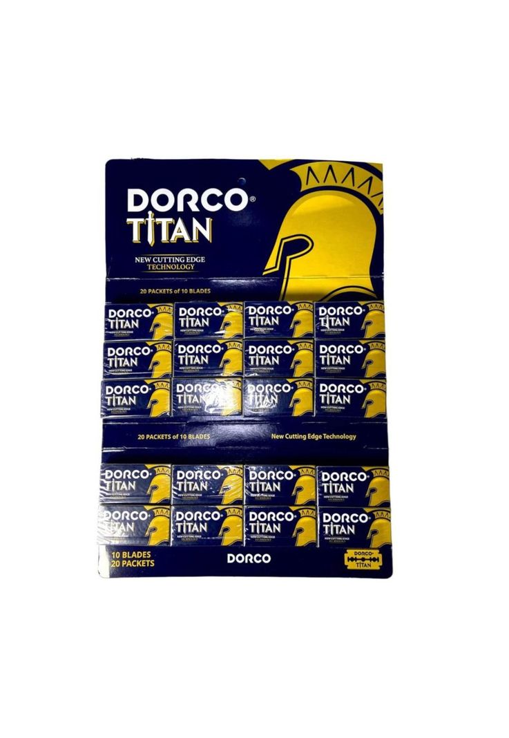 Hojas de Afeitar Doble Filo Dorco Titan 200 Unidades-1