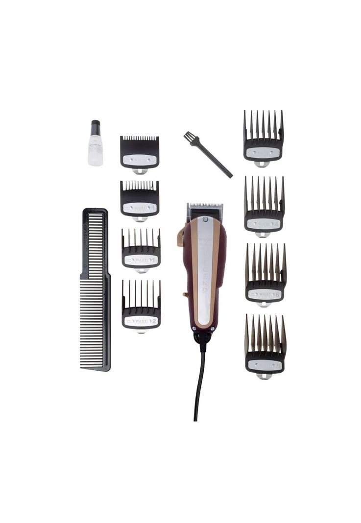 Cortadora de pelo Wahl Professional 5 Star Legend 8147 plateada y roja 220V-4