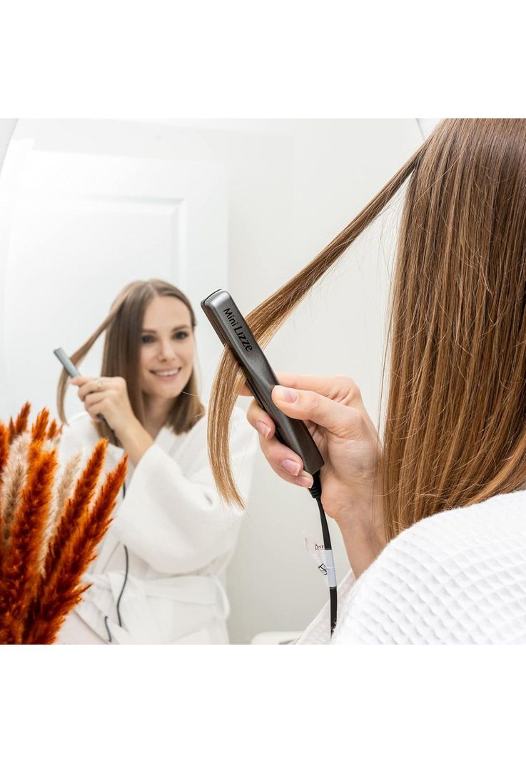 Plancha de Cabello Lizze Profissional Mini Para Viaje 220v-4
