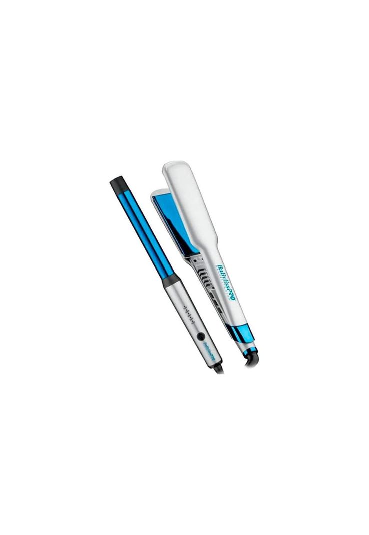 Plancha Babyliss Pro Alisadora Titanio 1 1/2 Y Rizador De 1-1