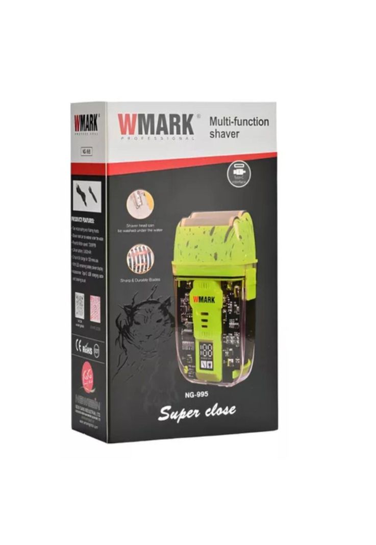 Máquina Afeitadora Cabello Profesional Wmark NG995 Verde-4