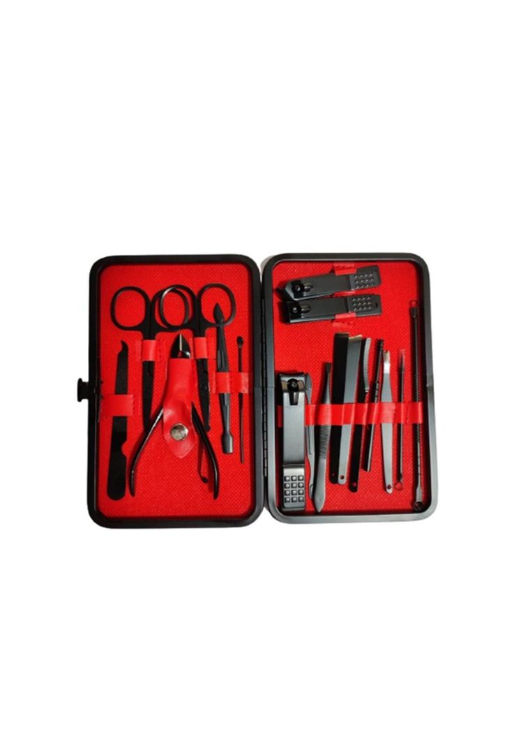 Set De Manicura Y Pedicura Profesional Set De 18 Piezas NEGRO-1