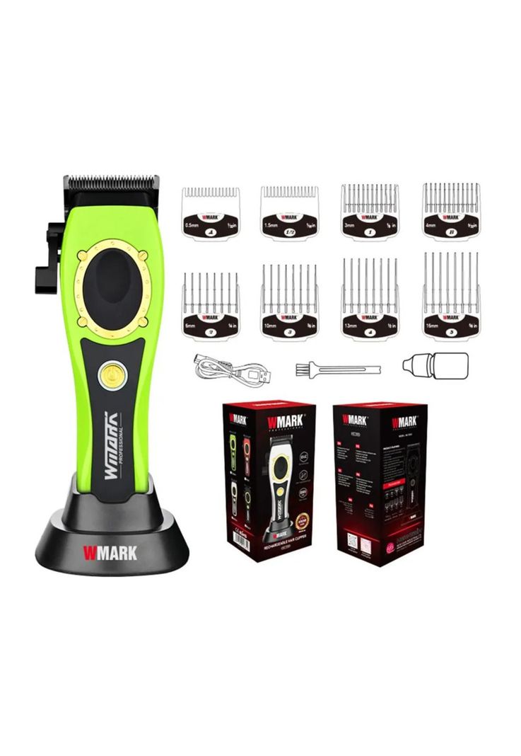 Maquina Cortadora De Pelo Prof. Wmark NG-7030 Verde-1