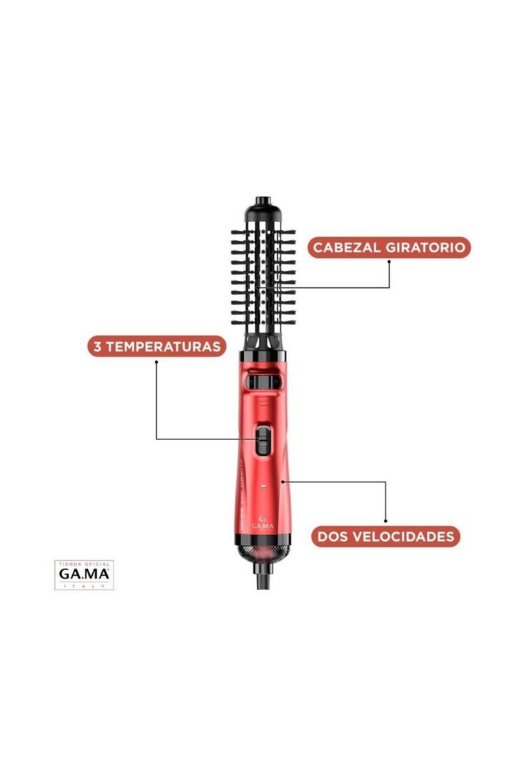 Cepillo Secador Y Voluminizador Turbo ION 2600 3 EN 1 GAMA-3