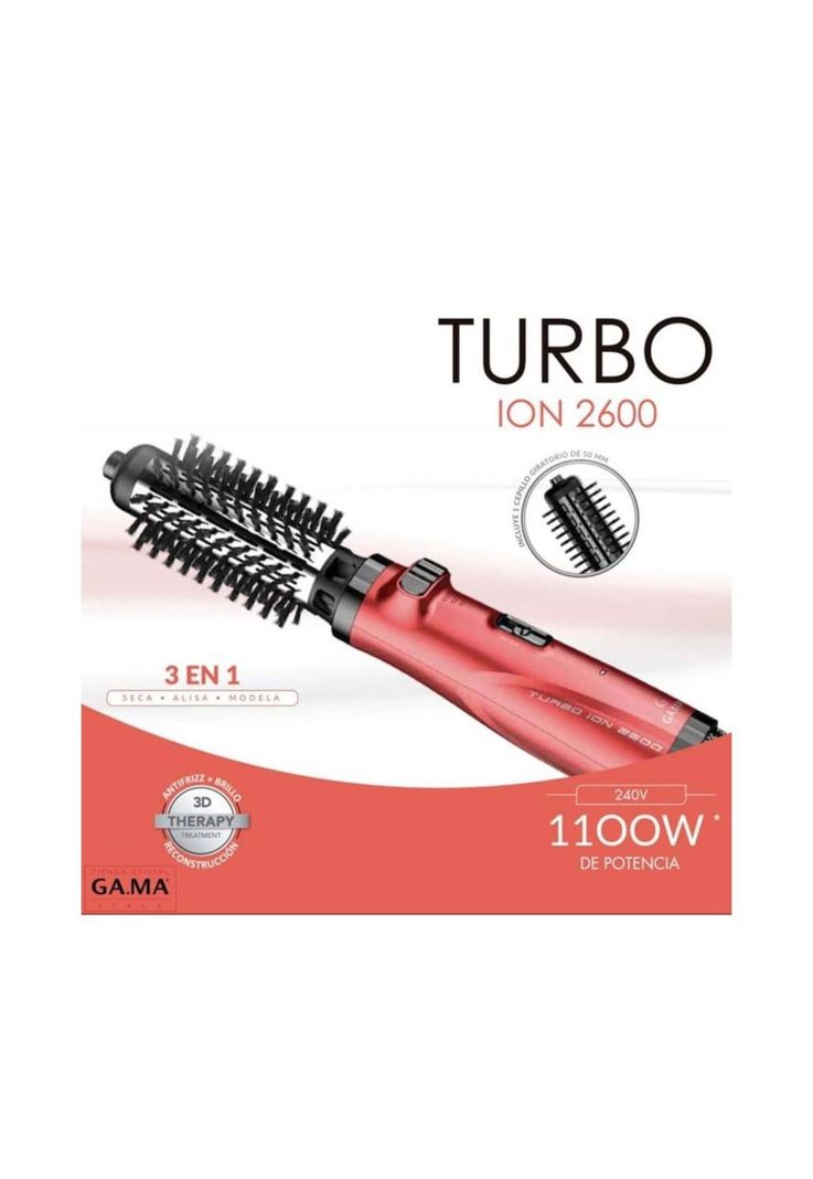 Cepillo Secador Y Voluminizador Turbo ION 2600 3 EN 1 GAMA-4