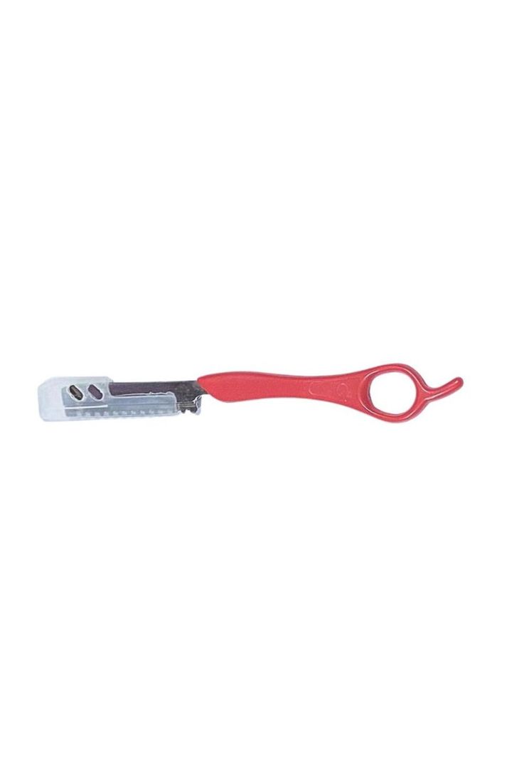 Navaja Professional Feather Styling Razor Barberia ROJO-4