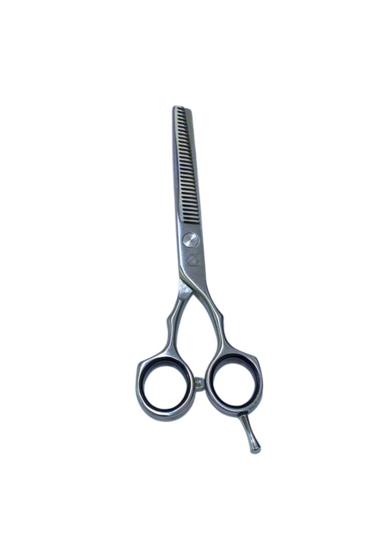 Tijera Esculpidora 28 Dientes Estrellas 6" Profesional Plata