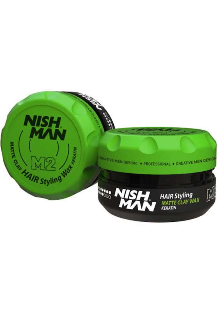 Cera Cabello Nishman Wax M2 Matte Clay Keratin 100ml