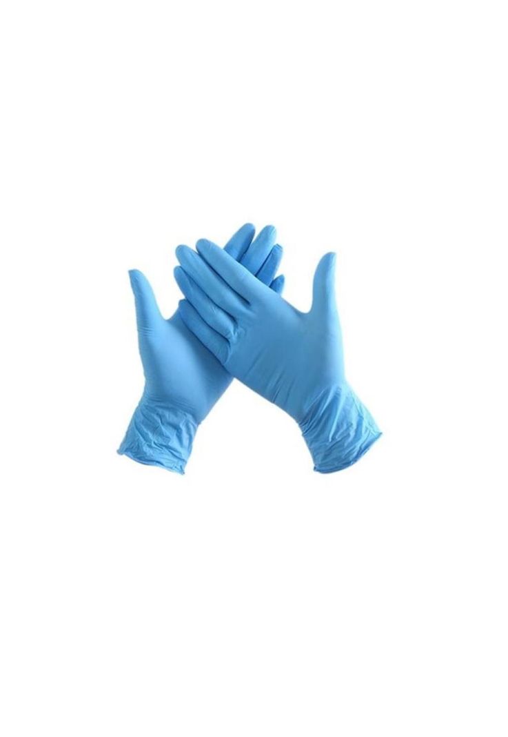 Guantes De Nitrilo Azul Clean Carrier 100un Talla M-0