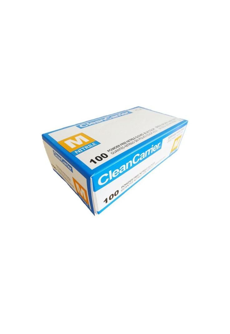 Guantes De Nitrilo Azul Clean Carrier 100un Talla M-1