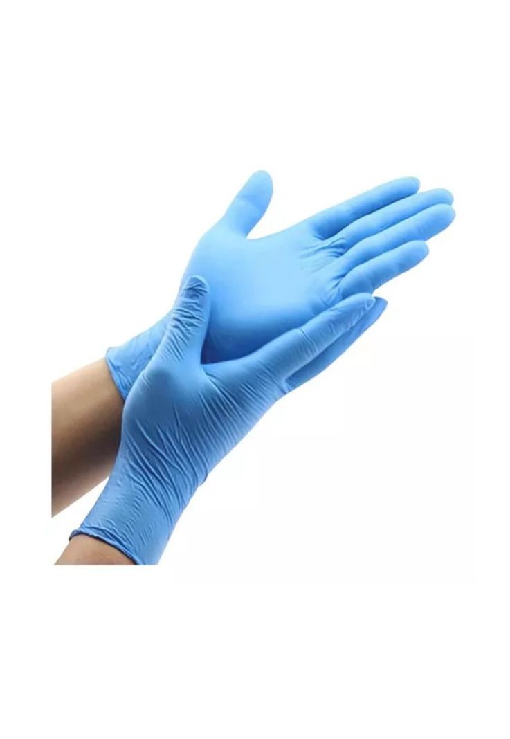 Guantes De Nitrilo Azul Clean Carrier 100un Talla M-2