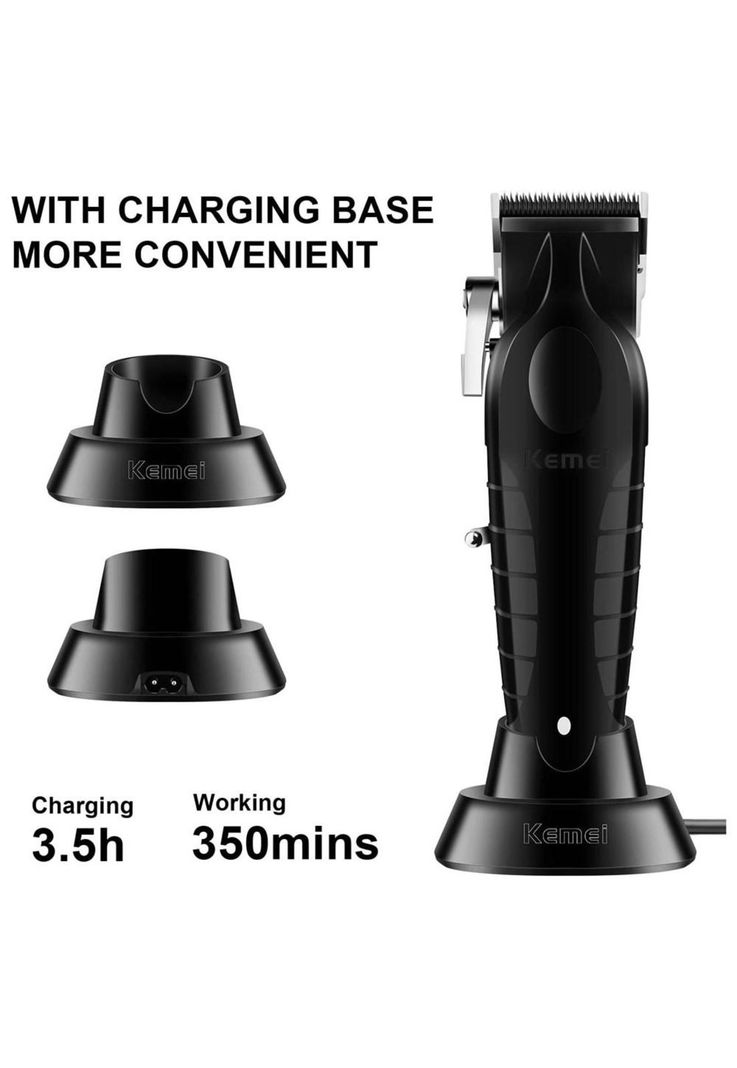 Combo Kemei Profesional de Cortadora KM 2296 y Patillera KM 2299-7