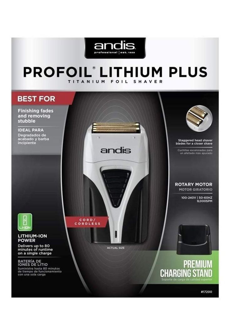 Maquina Andis Afeitadora Shaver Profoil Lithium PlUS NEGRO-3