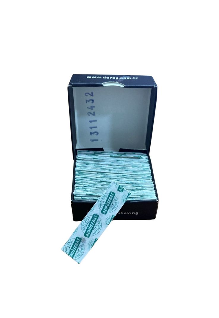 Navaja Derby Premium Para Afeitar 1 Filo/ Barbería 100 Pzas-2