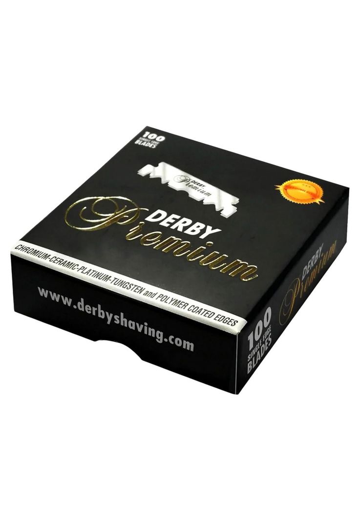 Navaja Derby Premium Para Afeitar 1 Filo/ Barbería 100 Pzas-3