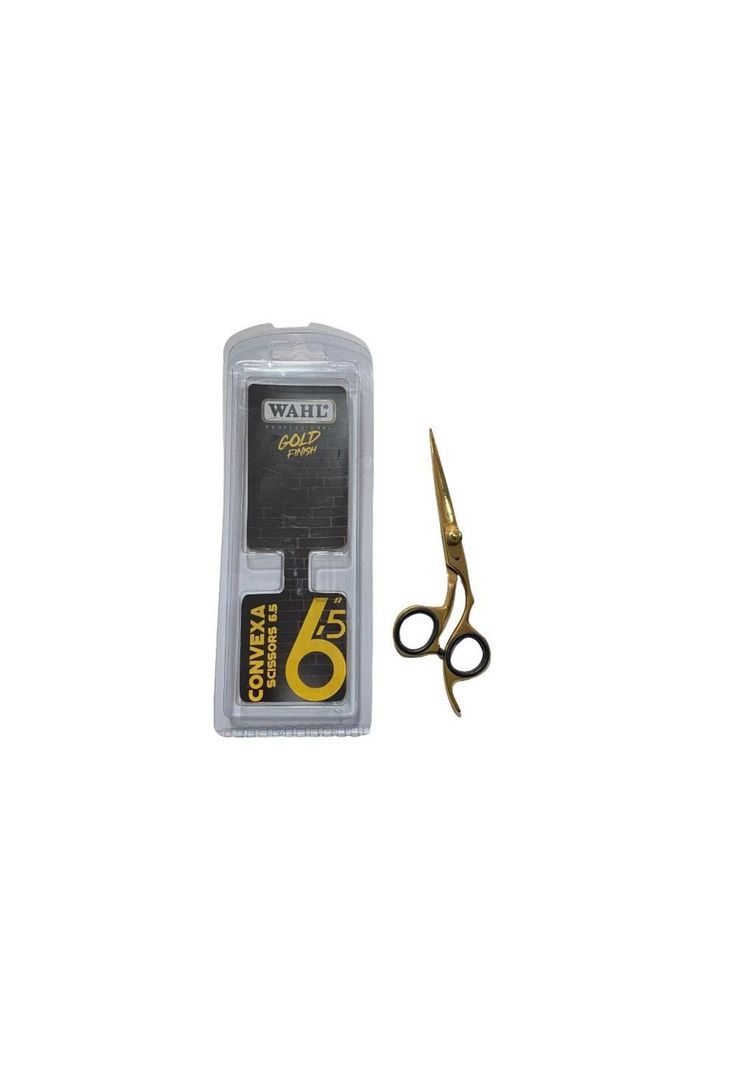 Wahl Tijera Convexa Profesional 6,5 Filo Navaja Dorado-7