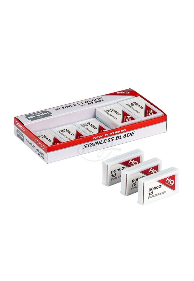Hojillas Dorco HQ Rojas Para Navaja 100 Filos-1