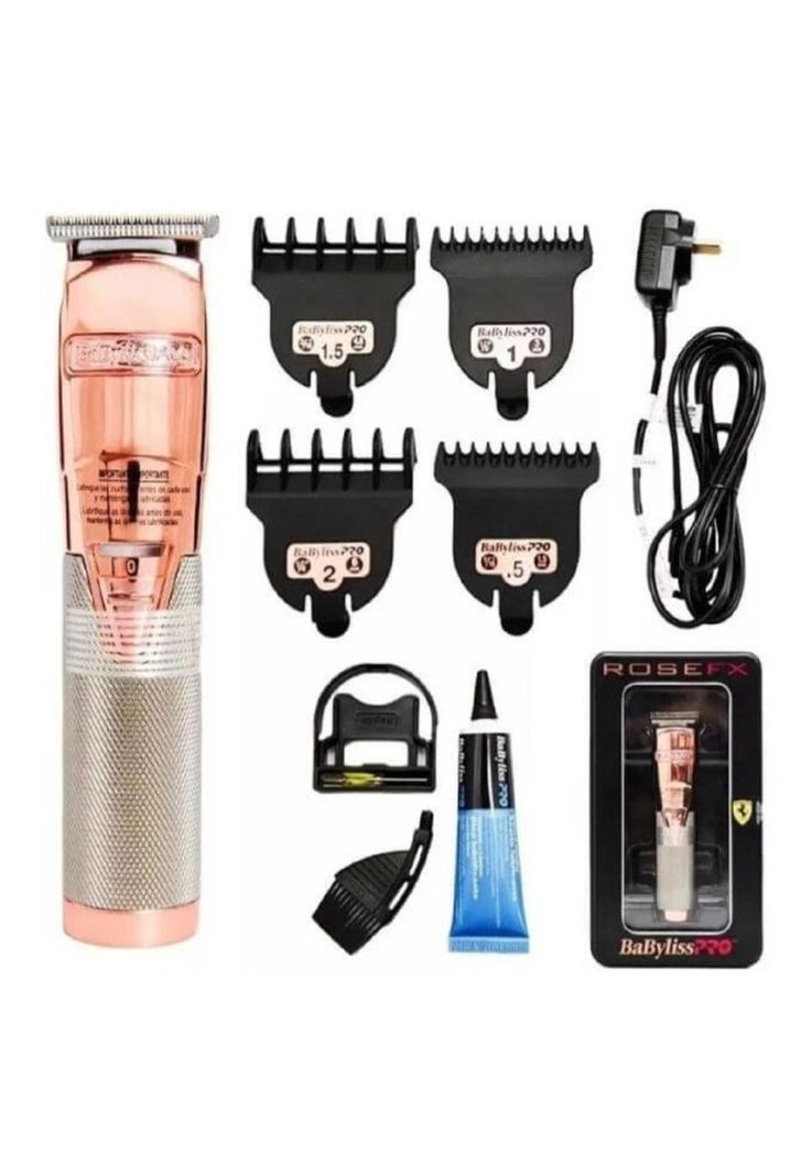 Babyliss Pro Máquina Patillera Trimmer Cuchilla Rose Fx 788-1