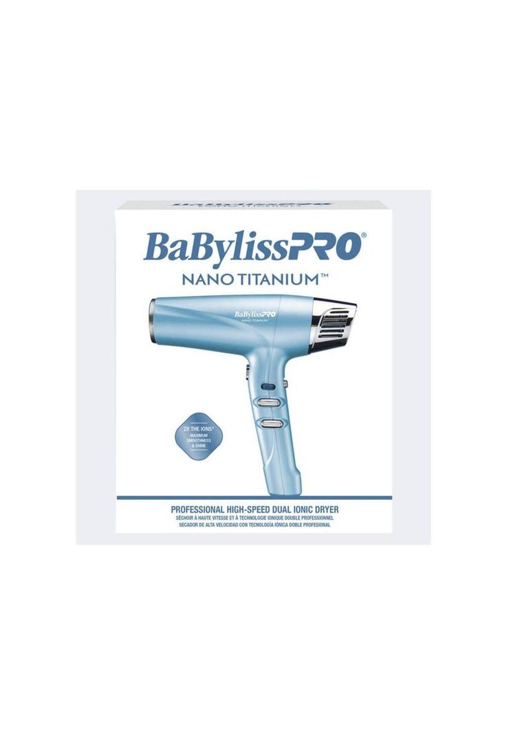 Secador De Pelo BabylissPro 1700W Dual Ionic Nano Titanium-3