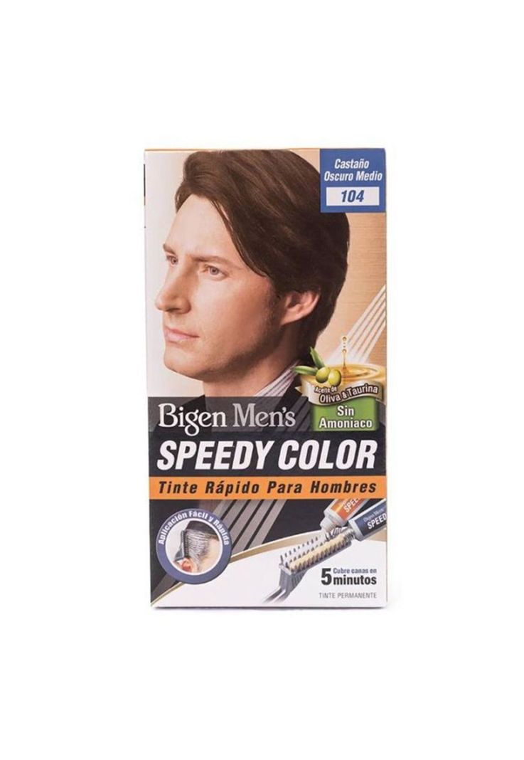 Tinte Rápido Para Hombre 104 Castaño Oscuro Med Séedy color-0