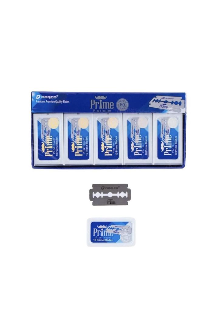 Hojillas Dorco Prime Platinum Para Navaja 100 FILOS-0