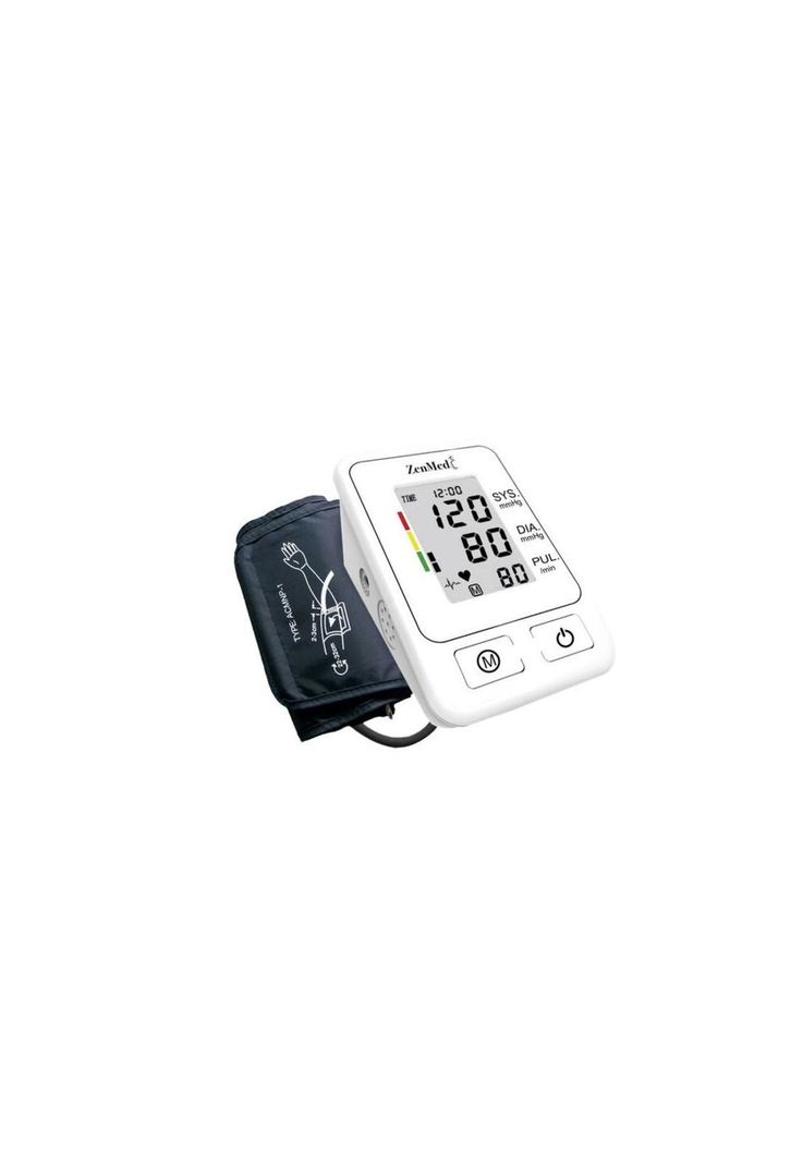Tensiómetro de Brazo ZENMED LCD Digital 2,8" Blanco-0
