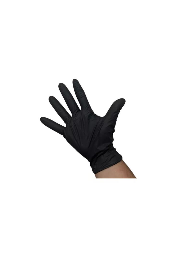 Guantes De Nitrilo Negro Clean Carrier 100un Talla S-1