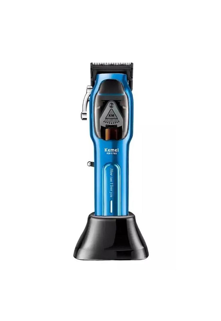 Maquina Cortadora De Pelo  KM-1763 9000RPM Con Base De Carga-4