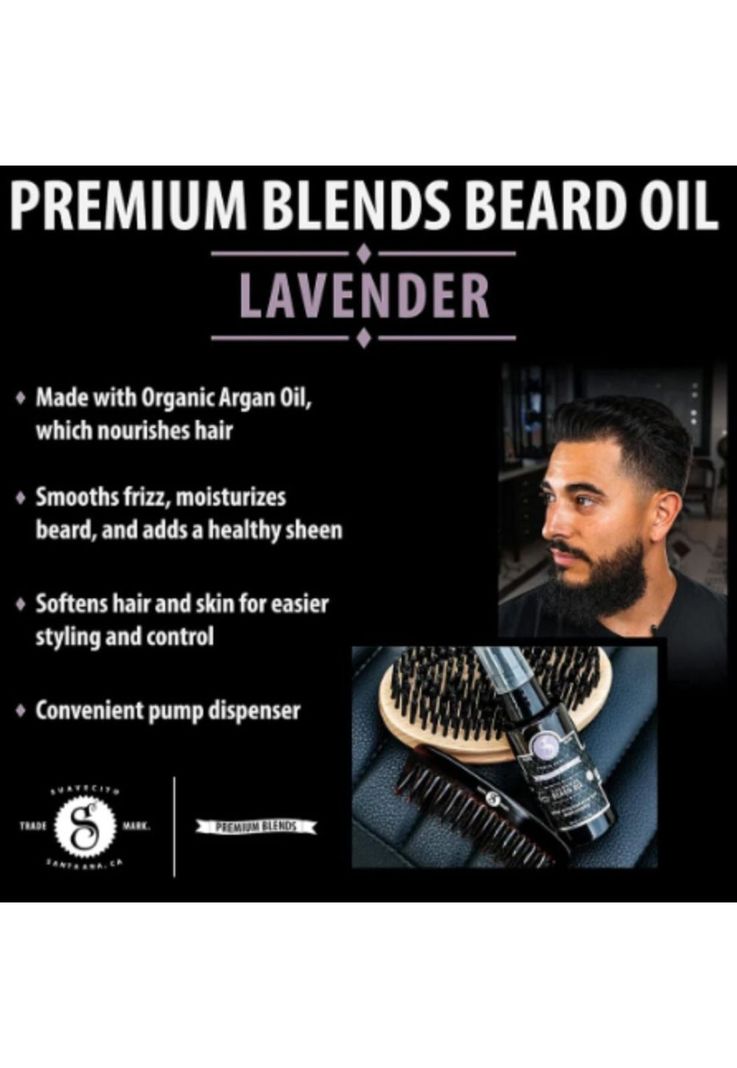 Suavecito Aceite de Lavanda Para Barba y Bigote 30ml-2