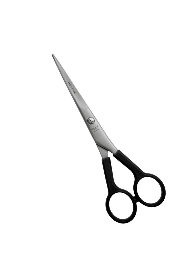 Tijera Henbor Italiana Thin Line 744 6.5'' MicroDentada Plateado Metalico